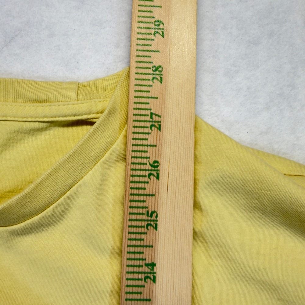Polo Ralph Lauren T Shirt Mens L Yellow Blue Pony Long Sleeve Cotton Preppy - Picture 5 of 7